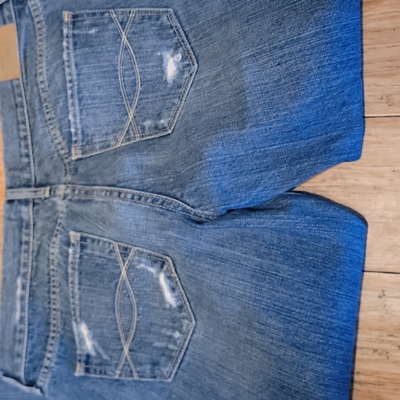 Abercrombie And Fitch Blue Distressed Jeans ERIN - Picture 7 of 9